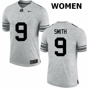 NCAA Ohio State Buckeyes Women's #9 Devin Smith Gray Nike Football College Jersey LZB5045AB